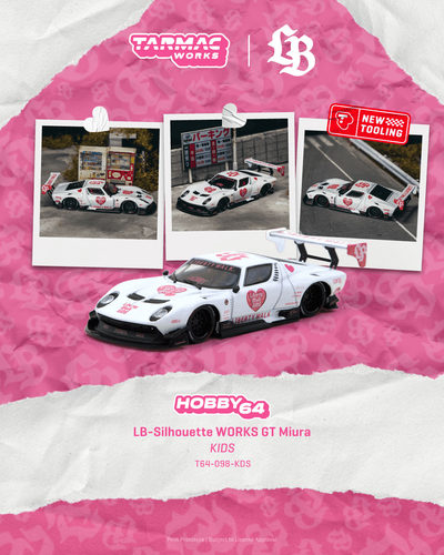 TW 1:64 兰博基尼缪拉GT Miura LB改装剪影 仿真合金汽车模型