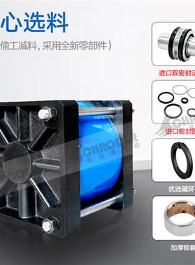 标准大推力重型全铁耐高温气缸QGB80x100x125x160x200x250