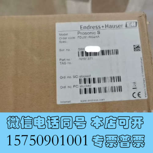 全新E+H FDU91-RG2AA超声波液位计探头询价