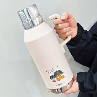 希乐保温壶大容量2025新款便携车载2000ml大号水壶户外登山旅行壶