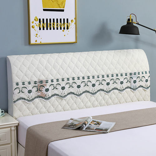 弹力软包床头罩全包布艺床头套