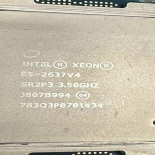 至强E5-2637V4 正式版 4核心8线程 主频3.5G