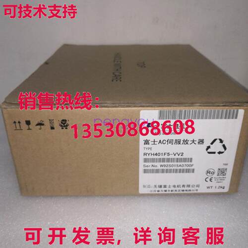 RYH401F5-VV2 适用于富士伺服驱动器 400W 伺服放大器库存现货