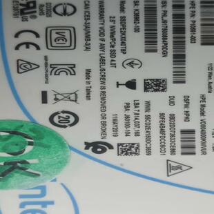 Intel/英特尔SSD DC P4510 4T U.2固态