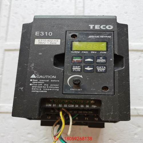 【非标价】拆机变频器E310，1.5KW380V实物如图，功能包好，缺