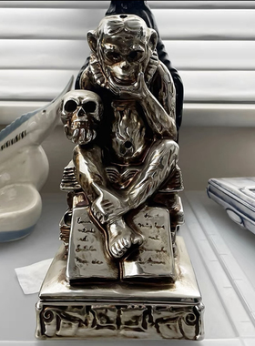 NEIGHBORHOOD电镀猴子香炉摆件NBHD骷髅头日式陶瓷家居香薰炉现货