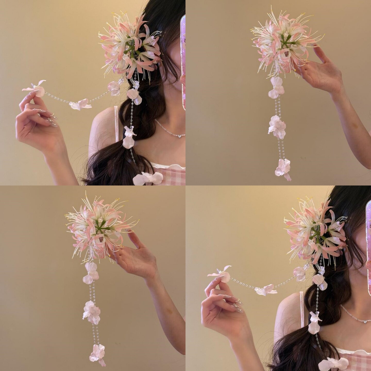 花落知多少~森系仙美花朵发夹女