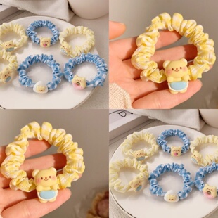 麦致黄油果酱可爱小熊小肠发圈女扎头发皮筋头绳发饰头饰发圈