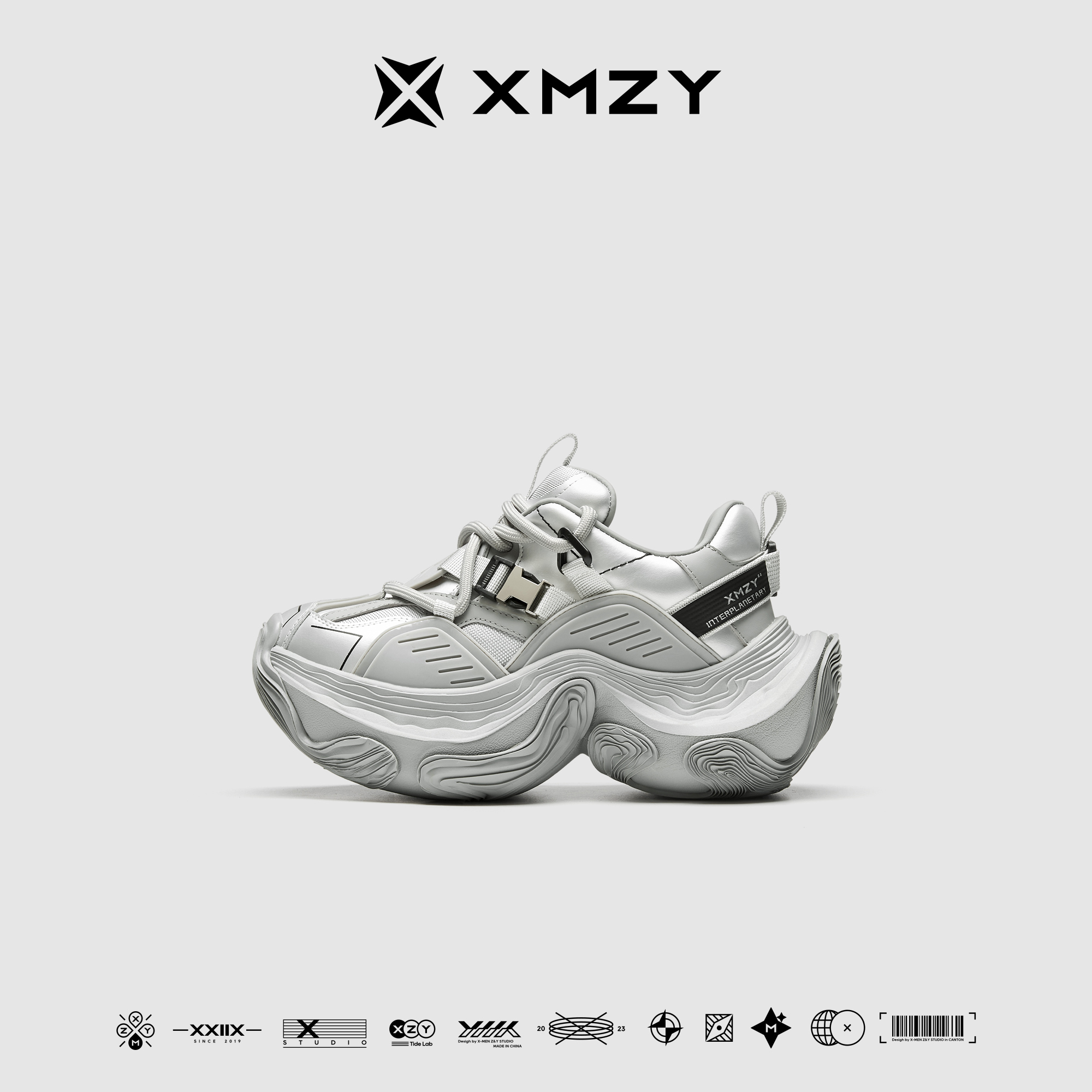 XMZY原创时尚厚底设计感老爹鞋女