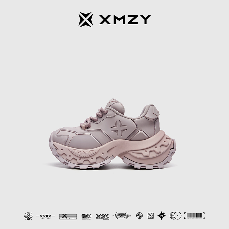 【光影】XMZY2025秋新款原创时尚嘻哈街头风设计厚底增高老爹鞋女