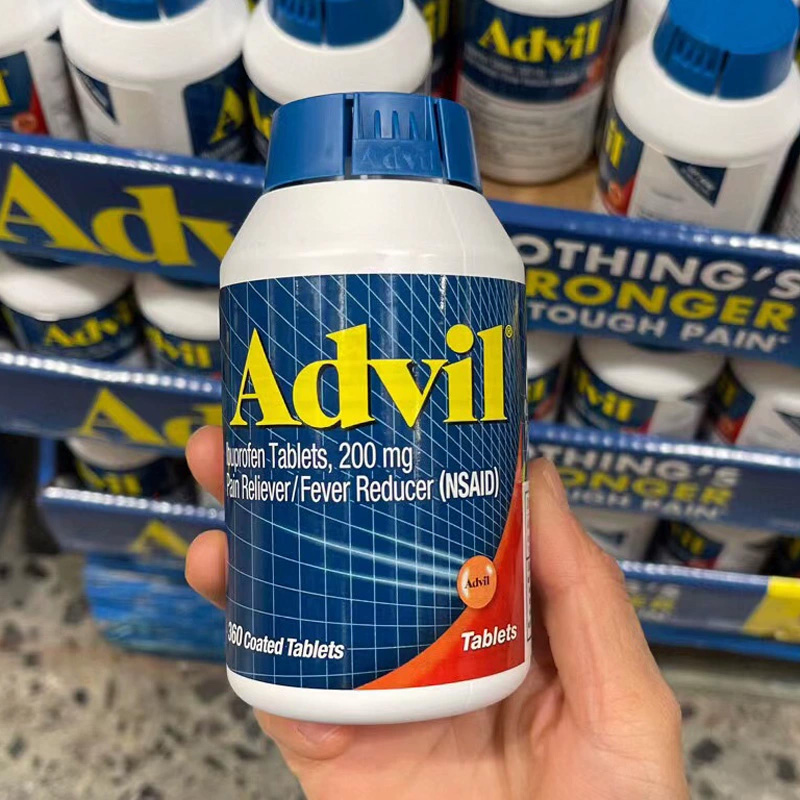 美国原装●advil布洛芬止痛片100粒止痛退烧头痛背痛关节痛月经痛