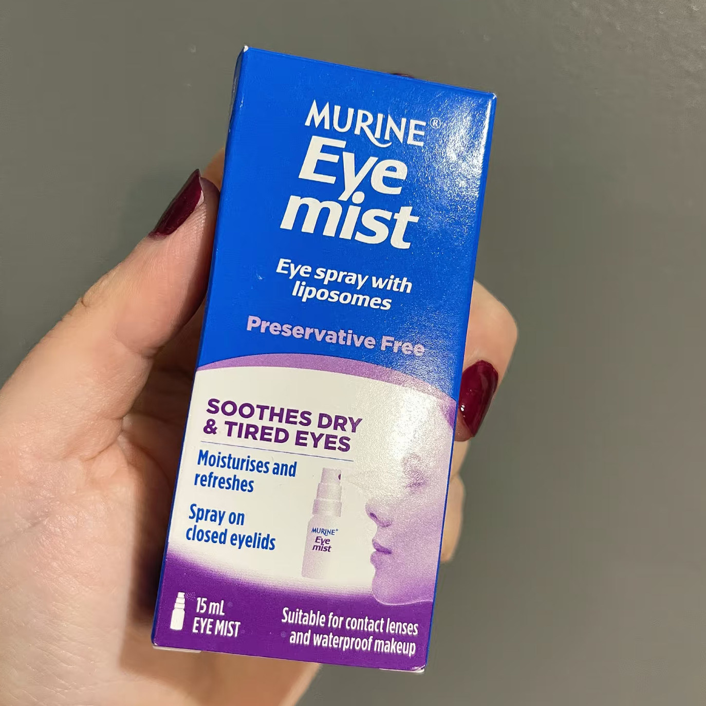 澳洲直邮妙莲Murine护眼喷雾眼干涉疲劳用眼过度无防腐剂抗敏舒缓