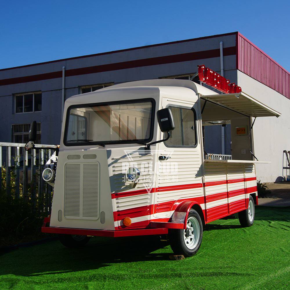 电动营地美食移动餐车网红冰激凌奶茶餐车酒吧店车