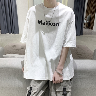 夏季宽松休闲大码男士短袖T恤