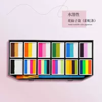 (Водорастворимая) Тарелка Flower Fairy (Радужные полоски)