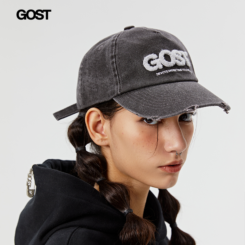 GOST 23 AW 字母logo水洗牛仔棒球帽子嘻哈运动鸭舌帽情侣男女潮 服饰配件/皮带/帽子/围巾 帽子 原图主图