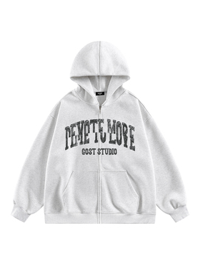 GOST铅笔英文连帽卫衣外套百搭潮牌上衣