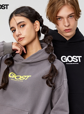 GOST 23 AW “BASIC”重磅连帽加绒圆领套头卫衣潮流外套秋冬款