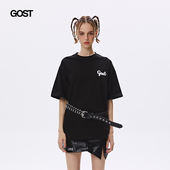 GOST2023SS t恤休闲男女情侣打底短袖 基础Logo短袖 纯棉宽松半袖