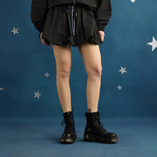 GOST潮牌海军风泡泡小短裙