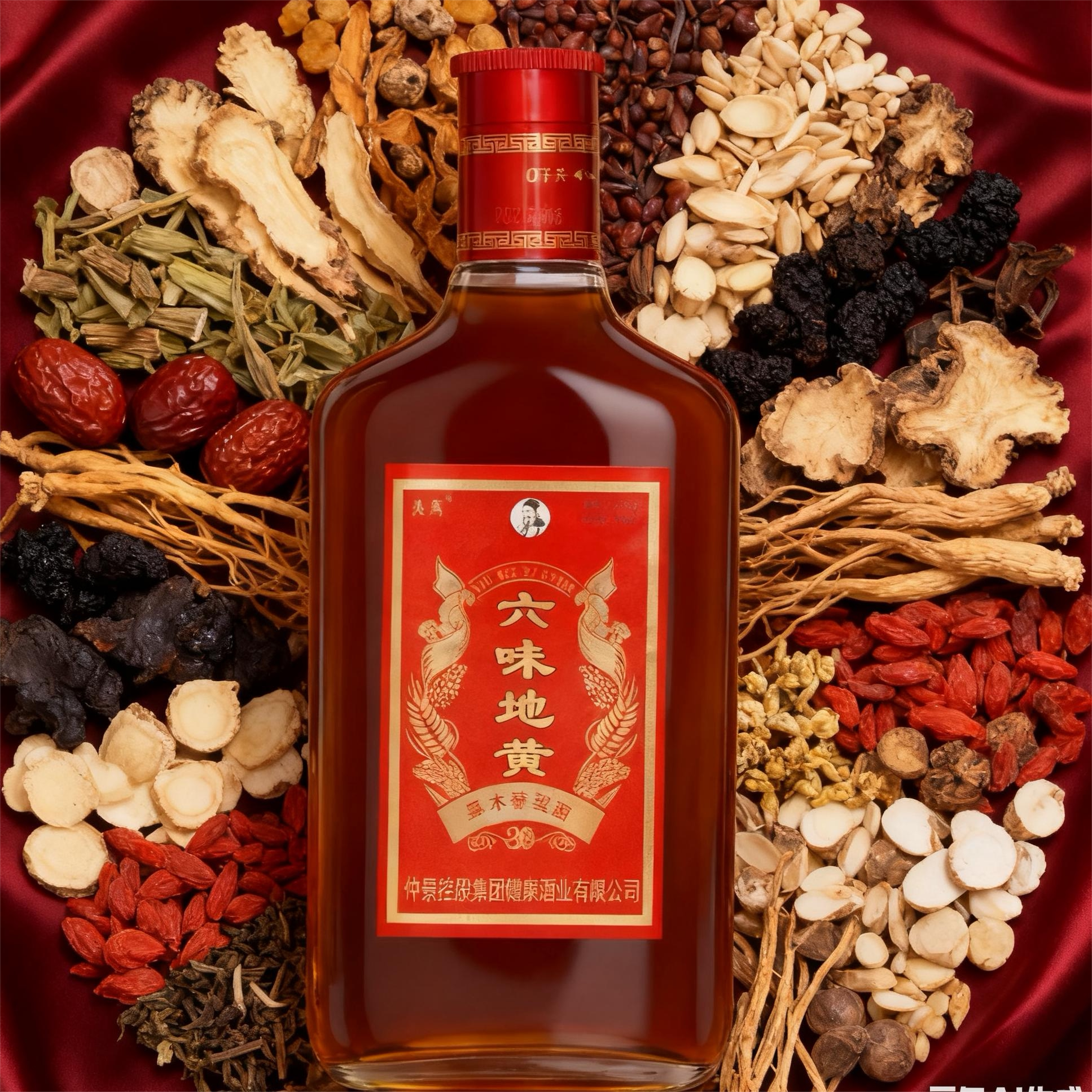 【商超直供】六味地黄滋补酒纯粮酒十全酒枸杞泡黄精酒