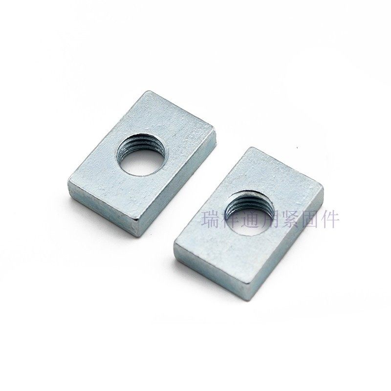 长方形螺母/方形直j角滑块螺母/铝型材螺母/四方螺帽m3m4m5m6m8m1