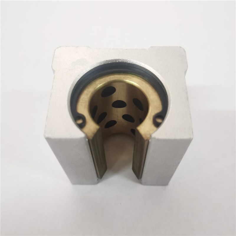 SBR12 16 20 25 30 35 40LUU石墨铜套铜衬套开U口直线导轨滑块轴