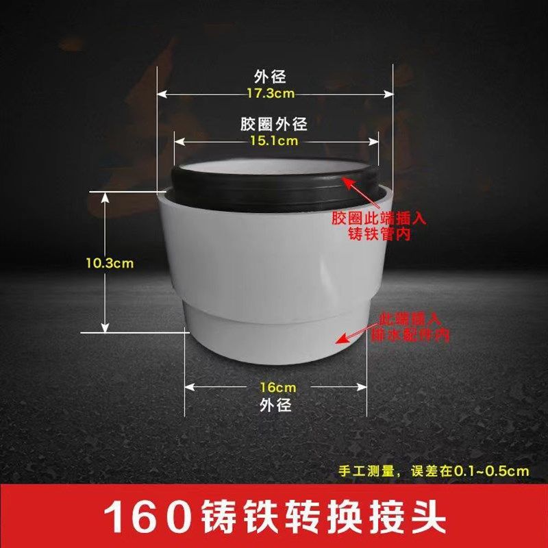排水管铁管转pvc管转接头110 160铸铁内插转换器排污管转换配件,个性定制/设计服务/DIY,明信片定制,淘宝优惠券,粉丝福利购,淘宝优惠卷
