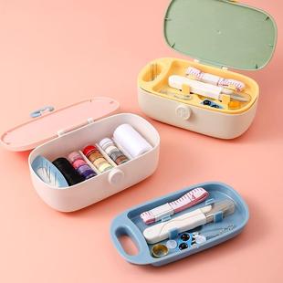 便携手工缝纫针线包学生宿舍多功能缝补工具收纳盒 家用针线盒套装