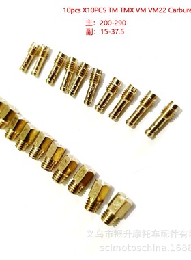 10PCS Main Jets+10X Pilot Jets Mikuni TM TMX VM22化油器量孔