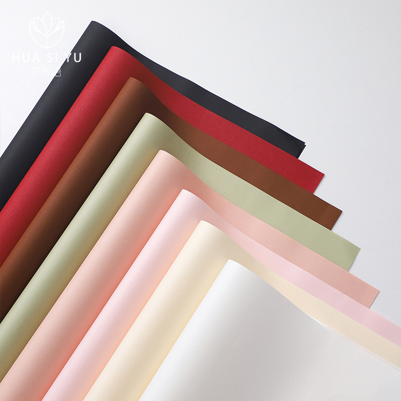 防水纯色系风华纸包装纸鲜花花束包花纸加厚牛皮纸花艺材料花店