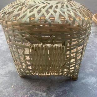 小鸡笼竹编纯手工竹编头层竹青大号竹制鸡笼可裝家禽鸭鹅笼家用装