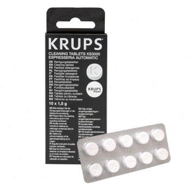 KRUPS克鲁伯咖啡机清洁片XS3000清洗配件德国进口10片装现货包邮