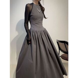 侘寂a字连衣裙设计感仙女裙uma 牧羊少女小众设计师新中式