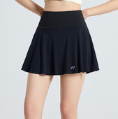 奥特莱YY羽毛球服速干运动半身裙女高腰健身短裙网球裙假两件裙裤