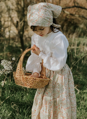 Let's Chill儿童夏季碎花半裙 纯棉小清新文艺森女百搭舒适裙