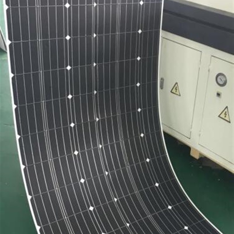 300w 半柔性太阳能电池板12V 房车货车充电器船用汽车用单晶硅2mm