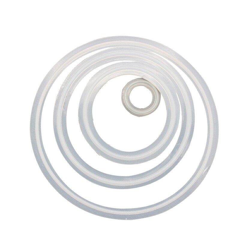 卫生级快装硅胶垫圈卡箍垫片快装接头垫圈快装卡盘密封件硅胶垫圈