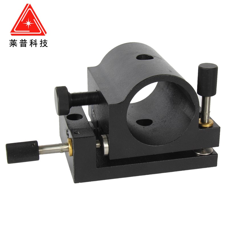 光学激光管座XY两维倾斜平台角度调整架圆柱形套筒卡具俯仰夹持器