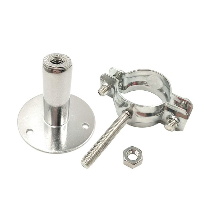 304不锈钢可调节管夹管道支架伸缩管子夹PVC水管卡夹管箍固定管托