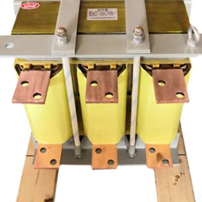 变频器直流平波电抗器铜材DK185KW30A进出线电容串联单相电抗器