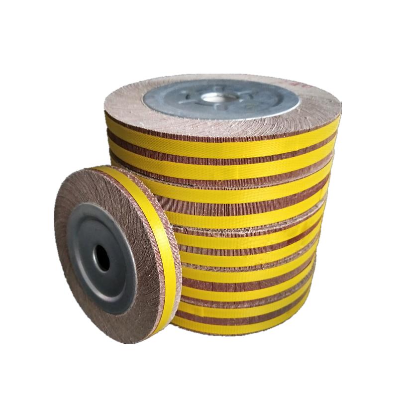 千叶轮抛光片125/150/200/250300砂布轮卡盘叶轮砂纸打磨轮千页