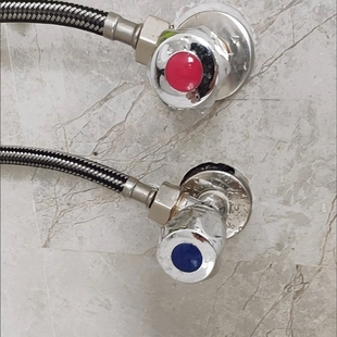 接口冷热水家用内螺纹内外丝进水八字阀角阀4分快开铜内丝开关