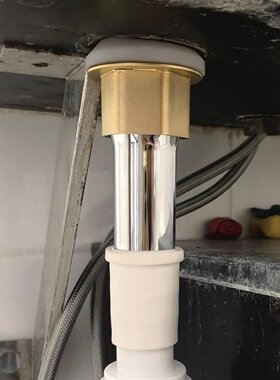 水盆304翻板弹跳芯配件不锈钢台盆下水管排水去水器防臭塞漏水
