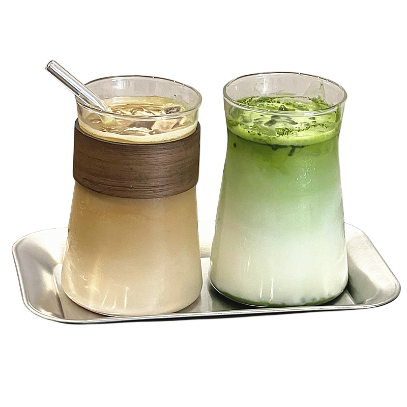 网红简约透明玻璃咖啡杯