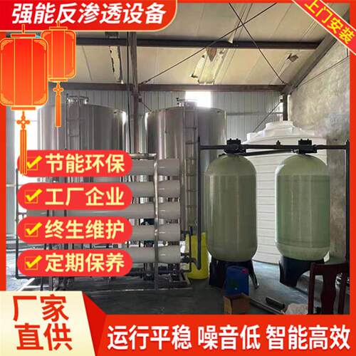 强能现货发售10吨软化水设备 RO反渗透设备生产线
