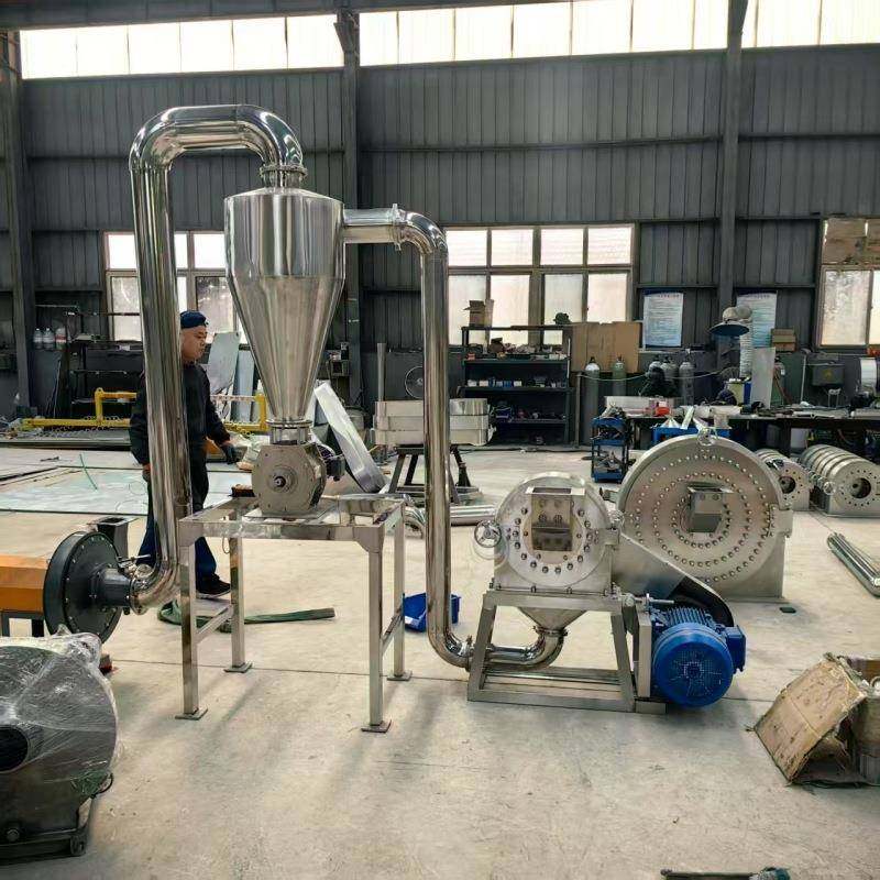 304不锈钢齿爪粉碎机烧烤料白糖食盐粉碎机无尘自吸大米磨粉机,机械设备,粉碎机,淘宝优惠券,粉丝福利购,淘宝优惠卷