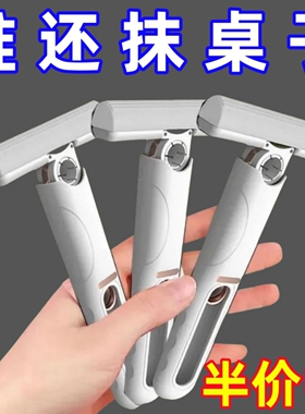 迷你小拖把桌面代替抹布吸水性强可悬挂免手洗棉头便携式吸水抹布