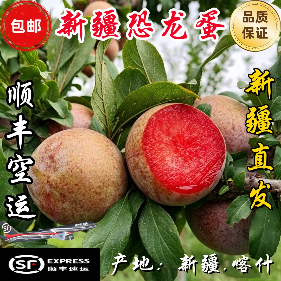 新疆喀什恐龙蛋红心李
