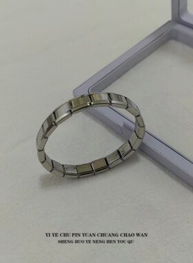 一页出品！个性创意手表带大小能拉大手镯男女配饰手链时尚不掉色